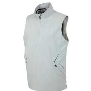 Sunice Men's 1/4 Zip Pullover Golf Vest Gray XL
